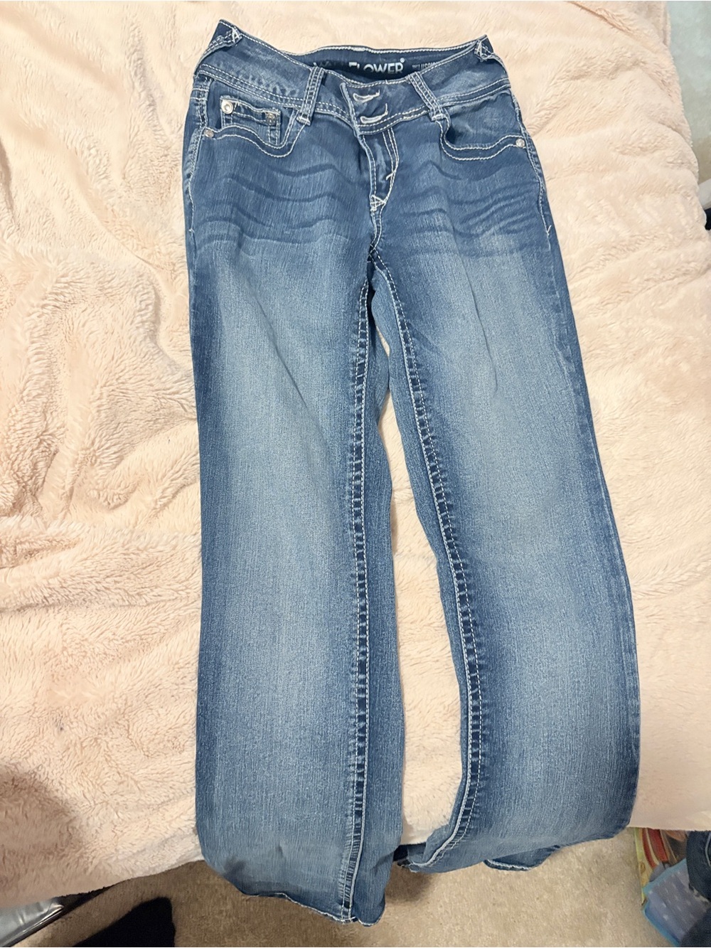 Wallflower Women's Light Blue Bootcut Jeans
